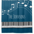 Search for black white music note shower curtains Keyboard