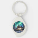 Search for the aurora borealis keychains Snow