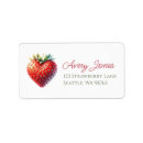 Search for sweets return address labels Strawberry