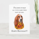 Search for basset hound birthday cards Funny