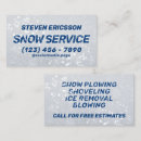 Search for snow removal business cards Professional