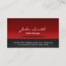 Recherche de responsable cartes visite Commercial
