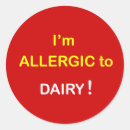 Search for milk allergy stickers Alert