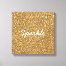 Search for gold glitter canvas prints Inspirational