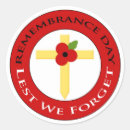 Search for remembrance stickers Poppy