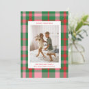 Search for pink and green christmas cards Plaid