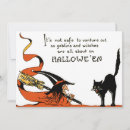 Search for vintage happy halloween cards Black cat