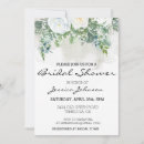 Search for white rose bridal shower invitations Eucalyptus