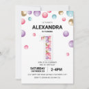 Search for rainbow 1st birthday invitations Kids birthday party