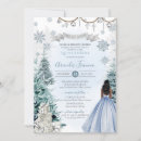Search for light blue silver invitations Snowflakes