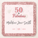Search for pink rose coasters Glitter