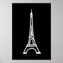 Search for black and white eiffel tower posters Paris france