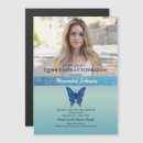 Search for blue butterfly invitations Glitter