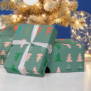 Search for pink christmas tree wrapping paper Xmas