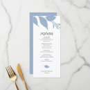 Search for dusty blue wedding menus Minimalist