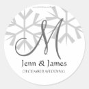 Search for monogram snowflake stickers Initial