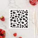 Search for black and white cow napkins Cowgirl