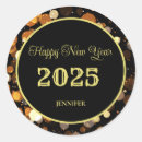 Search for gold bubble stickers Happy new year