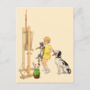 Recherche de fille de chien cartes postales Chat