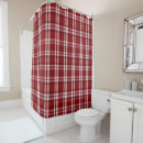 Search for christmas plaid shower curtains Red