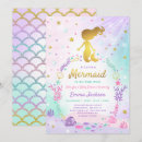 Search for little mermaid baby shower invitations Glitter
