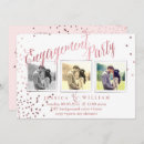 Recherche de faux rose gold confetti invitations Pixdezines