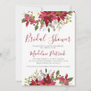 Search for poinsettia bridal shower invitations Floral
