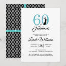 Search for 60 and fabulous birthday invitations Turquoise