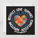 Search for autism square invitations 2025
