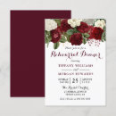 Search for marsala rehearsal dinner invitations Vintage