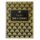 Search for black gold art deco notebooks Retro