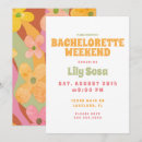 Search for vintage bachelorette party invitations Groovy
