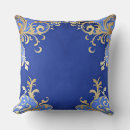 Search for royal blue and gold pillows Vintage