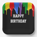 Search for rainbow paper plates Black