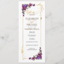 Search for purple and gold wedding wedding programs Floral