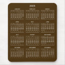Search for simple calendar mousepads 2025