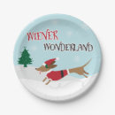 Search for dachshund christmas plates Snow