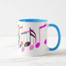 Recherche de symboles de musique tasses Coloré