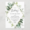 Search for modern geometric invitations Eucalyptus
