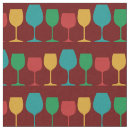 Search for wine glass fabric Cute