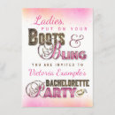 Search for boots and bling invitations Rustic