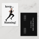 Search for runner business cards Sport