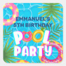Search for kids swimming stickers Summer birthday