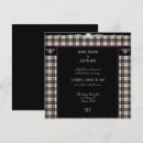 Search for plaid wedding invitations Scottish tartan