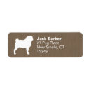 Search for pug dog return address labels Pets