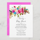 Recherche de hot pink baby shower invitations Rose