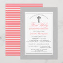 Search for grey first communion invitations Girl