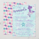 Search for pink mermaid baby shower invitations Sea