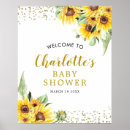 Search for sunflower welcome signs Baby shower welcome