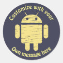 Recherche de robot bleu autocollants Robots